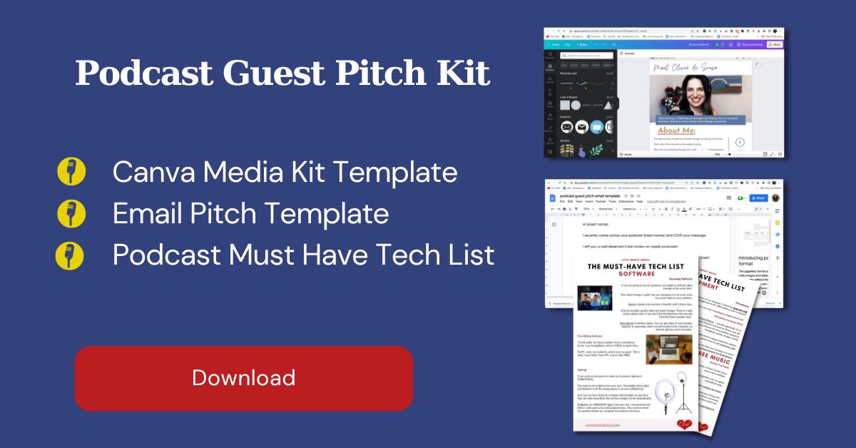 Free Podcast Guest Pitch Template